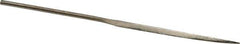 Value Collection - 5-1/2" OAL Coarse Barrette Needle Diamond File - 13/64" Wide x 3/32" Thick, 2-3/4 LOC - Exact Tool & Supply