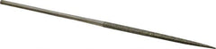 Value Collection - 5-1/2" OAL Coarse Square Needle Diamond File - 3/32" Wide x 3/32" Thick, 2-3/4 LOC - Exact Tool & Supply