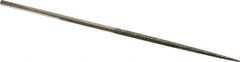 Value Collection - 5-1/2" OAL Coarse Round Needle Diamond File - 7/64" Wide x 1/8" Thick, 2-3/4 LOC - Exact Tool & Supply