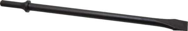 Value Collection - 3/4" Head Width, 11" OAL, 1-1/8" Shank Diam, Flat Chisel - Round Shank, Steel - Exact Tool & Supply