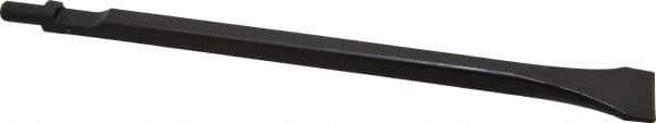Value Collection - 1-3/8" Head Width, 12" OAL, 1/16" Shank Diam, Scaling Chisel - Round Shank, Steel - Exact Tool & Supply