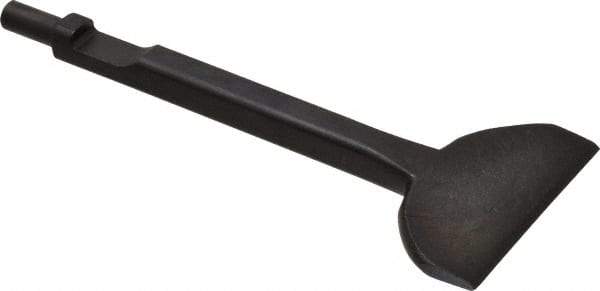 Value Collection - 3" Head Width, 7" OAL, 3/8" Shank Diam, Floor Scraper Chisel - Round Shank, Steel - Exact Tool & Supply