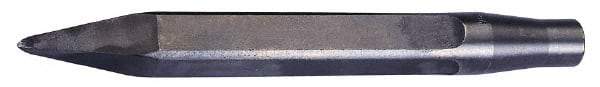 Made in USA - 18" OAL, Rivet Cutter Chisel - Round Drive, Round Shank, Alloy Steel - Exact Tool & Supply