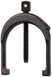 Starrett - 2 Inch Max Capacity of V, 3 Inch Long x 2-1/2 Inch Wide x 2 Inch High, V-Block Clamp - 45, 90° V Angle, Hardened Steel Clamp, Use with Model 568 V-Block - Exact Tool & Supply