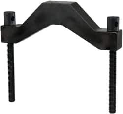 Starrett - 4 Inch Max Capacity of V, 5-1/4 Inch Long x 3-3/8 Inch Wide x 3 Inch High, V-Block Clamp - 90° V Angle, Hardened Steel Clamp, Use with Model 578 V-Block - Exact Tool & Supply