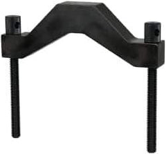 Starrett - 4 Inch Max Capacity of V, 5-1/4 Inch Long x 3-3/8 Inch Wide x 3 Inch High, V-Block Clamp - 90° V Angle, Hardened Steel Clamp, Use with Model 578 V-Block - Exact Tool & Supply