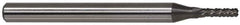 Accupro - 1/4" Diam, 1" LOC, Burr End, Solid Carbide Diamond Pattern Router Bit - Right Hand Cut, 3" OAL, 1/4" Shank Diam, Use on Fiberglass - Exact Tool & Supply