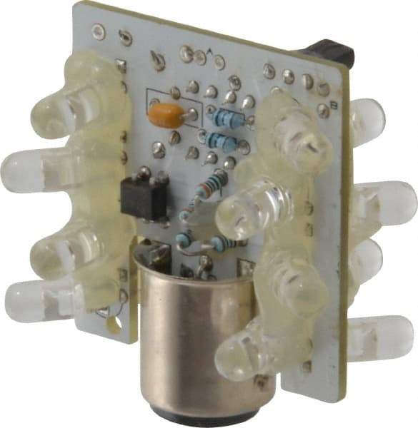 Eaton Cutler-Hammer - LED Lamp, Red, Steady, Stackable Tower Light Module - 24 VAC/VDC, 47 Milliamp, IP65 Ingress Rating, 4, 13, 4X NEMA Rated, Base Mount - Exact Tool & Supply