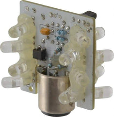 Eaton Cutler-Hammer - LED Lamp, Red, Steady, Stackable Tower Light Module - 24 VAC/VDC, 47 Milliamp, IP65 Ingress Rating, 4, 13, 4X NEMA Rated, Base Mount - Exact Tool & Supply