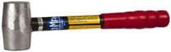 No-Mar - 3 Lb Head 3/4" Face Lead Hammer - 10" OAL, Vinyl Handle - Exact Tool & Supply