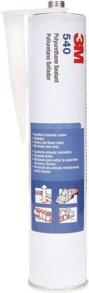3M - 10.5 oz Cartridge Gray Polyurethane Sealant - -40 to 194°F Operating Temp, 1 hr Tack Free Dry Time, 24 hr Full Cure Time, Series 540 - Exact Tool & Supply