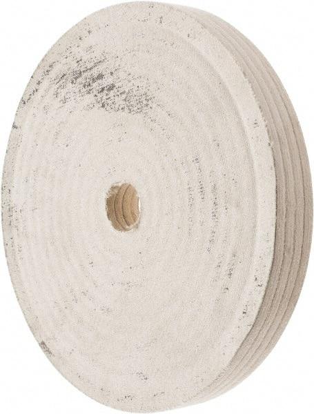Divine Brothers - 10" Diam x 1" Thick Unmounted Buffing Wheel - Polishing Wheel, 1-1/4" Arbor Hole - Exact Tool & Supply