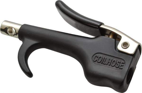 Coilhose Pneumatics - Safety Nickel Tipped Thumb Lever Blow Gun - 1/4 NPT, Zinc - Exact Tool & Supply