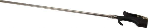 Coilhose Pneumatics - Safety Extension Tube Thumb Lever Blow Gun - 1/4 NPT, 16" Tube Length, Zinc - Exact Tool & Supply