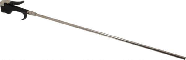 Coilhose Pneumatics - Safety Extension Tube Thumb Lever Blow Gun - 1/4 NPT, 18" Tube Length, Zinc - Exact Tool & Supply
