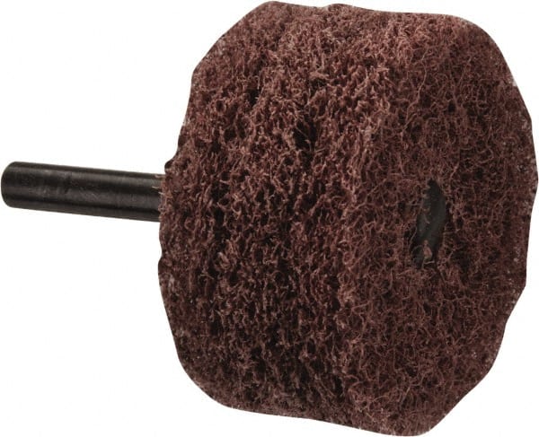 Standard Abrasives - 2" Diam, Medium Mounted Scrubber Buffing Wheel - Exact Tool & Supply