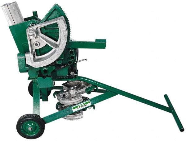 Greenlee - Mechanical Conduit Bender - 1-1/2" Rigid Capacity, Bends EMT, Rigid, IMC, Aluminum - Exact Tool & Supply