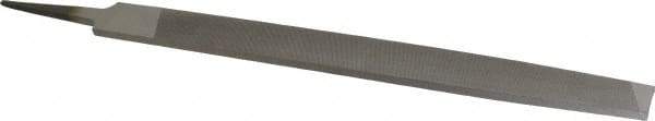 Value Collection - 14" Long, Bastard Cut, Lathe American-Pattern File - Single Cut, 5/16" Overall Thickness, Tang - Exact Tool & Supply