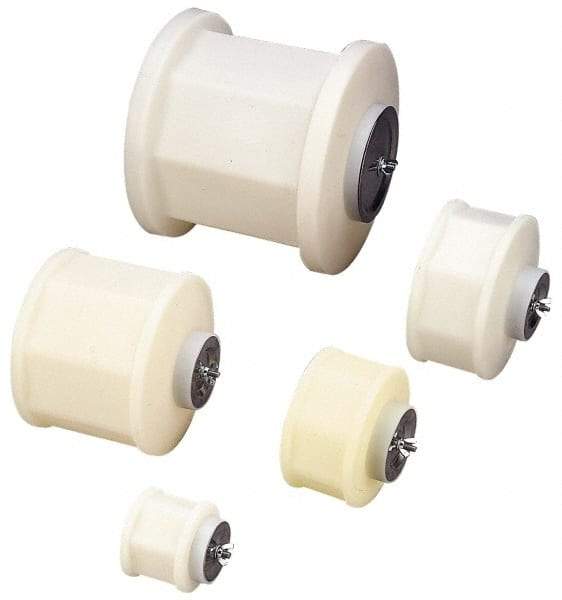Made in USA - 5-1/2" Overall Height, 8-1/4" OD Rotary Tumbler Barrel - 3-1/2 Qt Capacity - Exact Tool & Supply