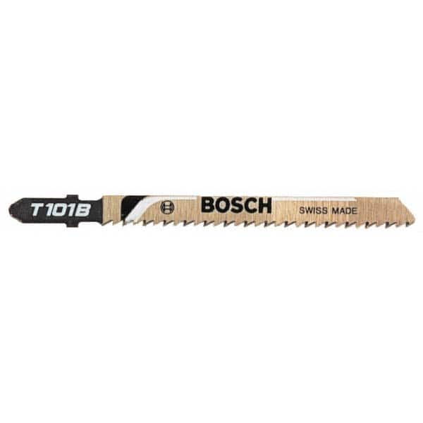 Bosch - 3-5/8" Long, 17 to 24 Teeth per Inch, High Speed Steel Jig Saw Blade - Exact Tool & Supply