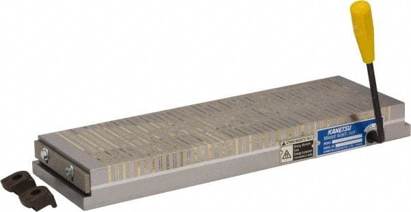 Vectrax - Standard Pole Rectangular Permanent Magnetic Block Chuck - Exact Tool & Supply