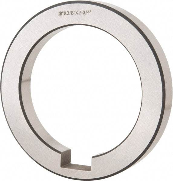 Interstate - 2" ID x 2-3/4" OD, Alloy Steel Machine Tool Arbor Spacer - 3/8" Thick - Exact Tool & Supply