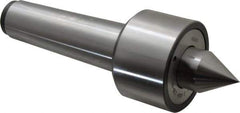 Riten - MT5 Taper Shank, 3-1/16" Head Diam 9,000 Lb Capacity Live Center - 5,000 Max RPM, 2-3/32" Head Length, 1-3/8" Point Diam, 1-13/16" Point Len, 2,800 Lb Max Workpc, 10-7/8" OAL, 2" Long Tip, Standard Point - Exact Tool & Supply