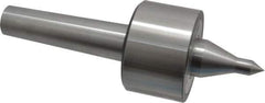 Riten - MT4 Taper Shank, 3" Head Diam 6,000 Lb Capacity Live Center - 4,000 Max RPM, 1-31/32" Head Length, 1/2" Point Diam, 2.2188" Point Len, 1,100 Lb Max Workpc, 8-5/8" OAL, 13/16" Long Tip, Long Point - Exact Tool & Supply