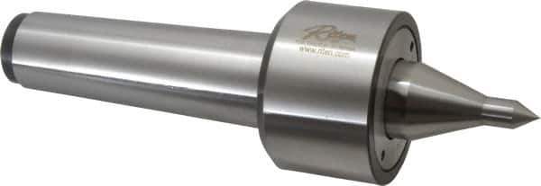 Riten - MT5 Taper Shank, 3-1/16" Head Diam 9,000 Lb Capacity Live Center - 5,000 Max RPM, 2-3/32" Head Length, 1/2" Point Diam, 2-1/2" Point Len, 1,100 Lb Max Workpc, 11-3/8" OAL, 15/16" Long Tip, Long Point - Exact Tool & Supply