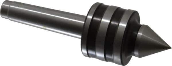 Value Collection - MT2 Taper Shank Shank, 41mm Head Diam, Live Center - 5,000 Max RPM, 24mm Point Diam, 2.22" Point Len, 463 Lb Max Workpc, Standard Point - Exact Tool & Supply