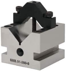 SPI - 1-3/8" Max Capacity, 90° Angle, Hardened Steel V-Block - 2-1/2" Long x 2-1/2" Wide x 2" High, Sold as Individual - Exact Tool & Supply