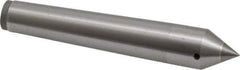Made in USA - Carbide-Tipped Alloy Steel Standard Point Solid Dead Center - Jarno 4 Taper, 3" OAL - Exact Tool & Supply