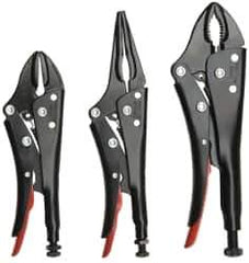 Proto - 3 Piece Locking Plier Set - Comes in Pouch - Exact Tool & Supply