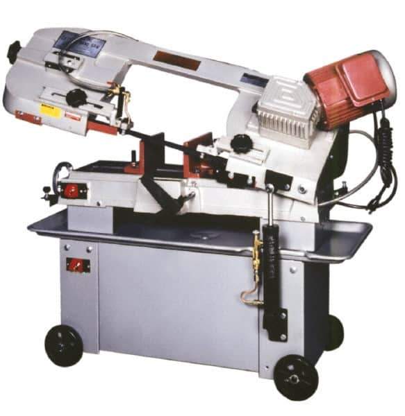 Vectrax - 7 x 12" Max Capacity, Manual Geared Head Horizontal Bandsaw - 127, 216 & 268 SFPM Blade Speed, 220 Volts, 45°, 1 hp, 1 Phase - Exact Tool & Supply
