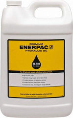 Enerpac - 1 Gal Bottle, Mineral Hydraulic Oil - ISO 32, <12,000 SUS at 0°F, 150 to 165 SUS at 100°F, 42 to 45 SUS at 210°F - Exact Tool & Supply