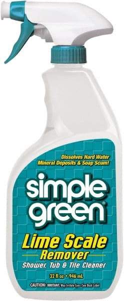 Simple Green - 32 oz Spray Bottle Liquid Bathroom Cleaner - Wintergreen Scent, Lime Scale Remover - Exact Tool & Supply