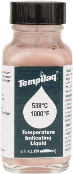 Tempil - 1,000°F Temp Indicating Liquid - 2 Ounce Container, 538°C - Exact Tool & Supply