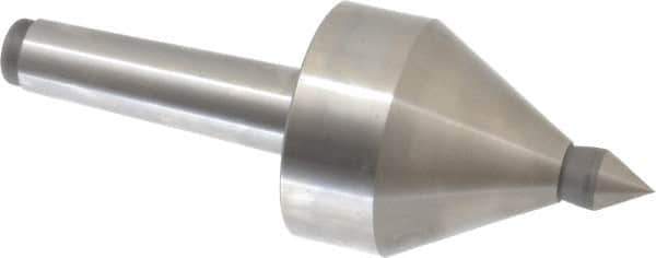 Royal Products - MT3 Taper Shank, 2-1/2" Head Diam 5,000 & 5,685 Lb Capacity Live Center - 4,000 Max RPM, 2.6" Head Length, 5/8" Point Diam, 15/16" Point Len, 685 Lb Max Workpc, 6-15/16" OAL, 5/8" Tip Diam, Long Point - Exact Tool & Supply