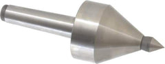 Royal Products - MT3 Taper Shank, 2-1/2" Head Diam 5,000 & 5,685 Lb Capacity Live Center - 4,000 Max RPM, 2.6" Head Length, 5/8" Point Diam, 15/16" Point Len, 685 Lb Max Workpc, 6-15/16" OAL, 5/8" Tip Diam, Long Point - Exact Tool & Supply