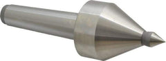 Royal Products - MT4 Taper Shank, 2-1/2" Head Diam 5,000 & 5,685 Lb Capacity Live Center - 4,000 Max RPM, 2.6" Head Length, 5/8" Point Diam, 15/16" Point Len, 685 Lb Max Workpc, 7-15/16" OAL, 5/8" Tip Diam, Long Point - Exact Tool & Supply