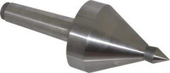 Royal Products - MT4 Taper Shank, 3-3/8" Head Diam 5,700 & 6,865 Lb Capacity Live Center - 3,500 Max RPM, 3.15" Head Length, 3/4" Point Diam, 1-1/8" Point Len, 1,165 Lb Max Workpc, 8-11/16" OAL, 3/4" Tip Diam, Long Point - Exact Tool & Supply