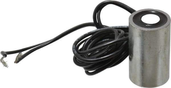 Mag-Mate - 3/4" Diam, 1.5 Watts, 12 Lb Max Magnetic Pull Electromagnet - 10-32 Thread, 24 DC Output Voltage - Exact Tool & Supply