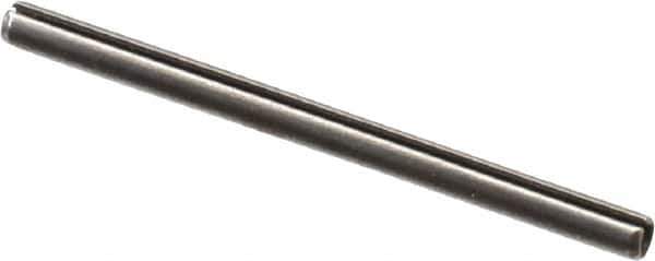 Value Collection - 2mm Diam x 30mm Long Slotted Spring Pin - Grade 1070-1080 Steel, Plain Finish - Exact Tool & Supply