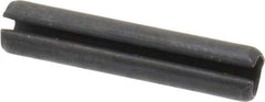 Value Collection - 3.5mm Diam x 18mm Long Slotted Spring Pin - Grade 1070-1080 Steel, Plain Finish - Exact Tool & Supply