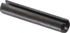 Value Collection - 3.5mm Diam x 20mm Long Slotted Spring Pin - Grade 1070-1080 Steel, Plain Finish - Exact Tool & Supply