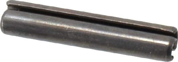 Value Collection - 3.5mm Diam x 26mm Long Slotted Spring Pin - Grade 1070-1080 Steel, Plain Finish - Exact Tool & Supply