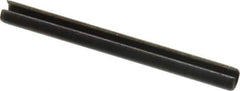 Value Collection - 3.5mm Diam x 40mm Long Slotted Spring Pin - Grade 1070-1080 Steel, Plain Finish - Exact Tool & Supply