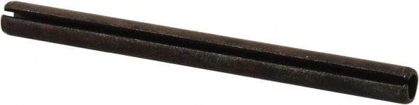 Value Collection - 6mm Diam x 75mm Long Slotted Spring Pin - Grade 1070-1080 Steel, Plain Finish - Exact Tool & Supply