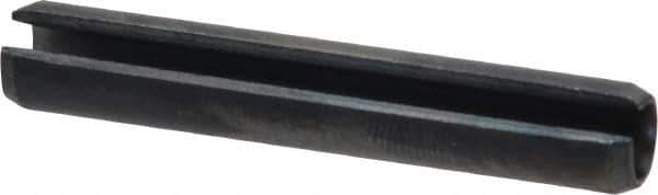 Value Collection - 8mm Diam x 50mm Long Slotted Spring Pin - Grade 1070-1080 Steel, Plain Finish - Exact Tool & Supply