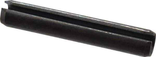 Value Collection - 10mm Diam x 60mm Long Slotted Spring Pin - Grade 1070-1080 Steel, Plain Finish - Exact Tool & Supply